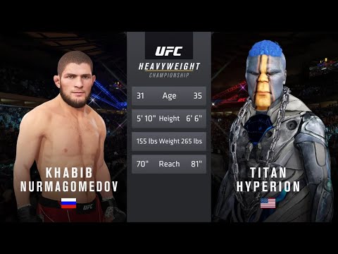 Khabib vs. Titan Hyperion - EA Sports UFC 4 - Champion Fight 🦅