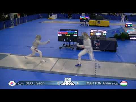 2019 Absolute Sabre World Cup Table of 16: Seo vs. Marton