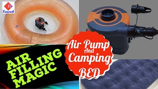 Air filling bestway sidewinder camping bed swim ring