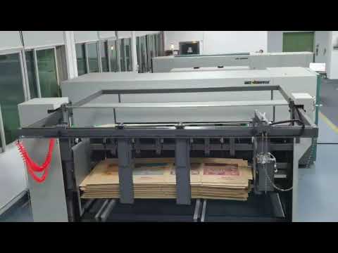 WD200-48A+ Single pass corrugated digital printer connect with drying and slotting machine