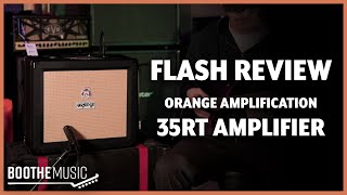 Video thumbnail for Orange Crush 35RT Demo & Review - A Solid, Solid State Amp by Boothe Music