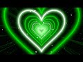 Green Heart Background💚Heart Moving Background | Animated Background | Heart Tunnel Background Video