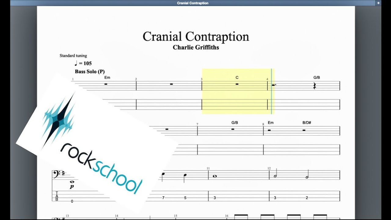 Cranial Contraption Rockschool Grade 6 Bass