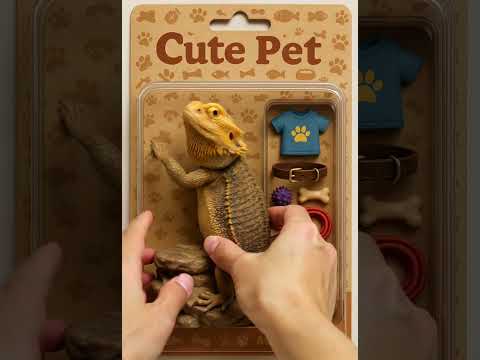 Realistic Bearded Dragon Toy Review – Fun for Reptile Lovers! #shorts @PetflixandNews