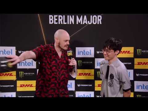 PSG LGD Zeal "EVERYTHING is based of LUCK" interview after winning against EG at BERLIN MAJOR 2023