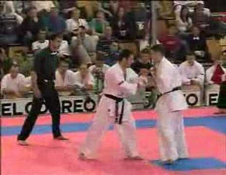 Europeo kyokushin 2008   final -80kg  Stoian Vs Nikita