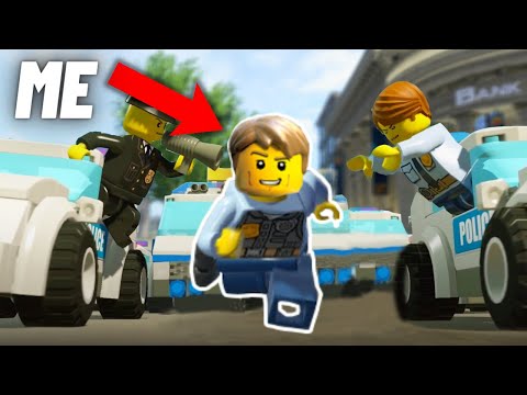 Lego City Undercover but 100 Police are HUNTING Me