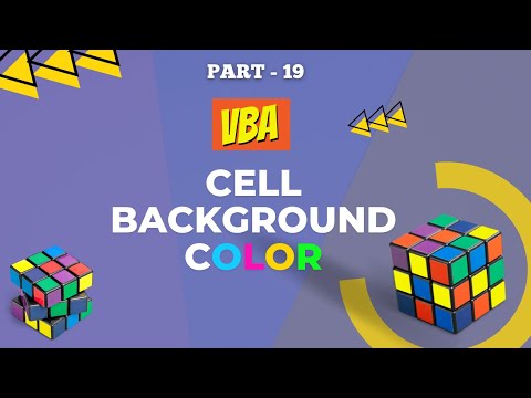 Part 19 - “VBA Code to Quickly Change Cell Background Color in Excel” | Hindi