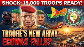 SHOCK: 15,000 TROOPS READY! Ibrahim Traoré’s NEW ARMY Signals the TOTAL Fall of ECOWAS?.