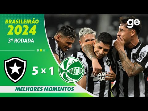 Gols e lances de Botafogo x Juventude-RS