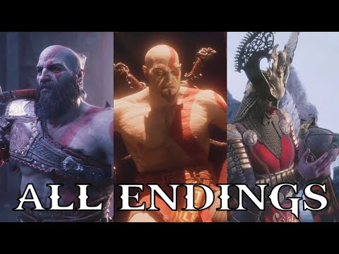 God of War Ragnarok Valhalla ALL ENDINGS (Normal, Secret and Post-Credits)