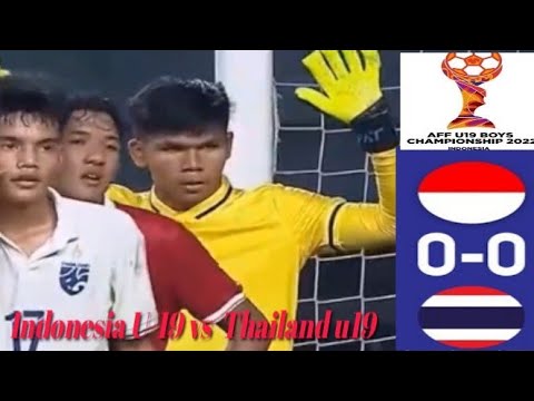 Highlights - Indonesia U-19 Vs Thailand u19 (0-0)|| AFF U-19 championship 2022