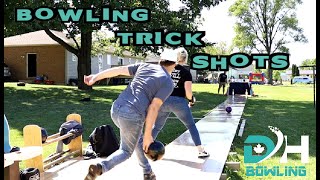 BOWLING TRICK SHOTS | BACKYARD EDITION