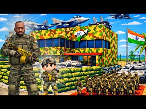 FRANKLIN'S house UPGRADE in ARMY TANK HOUSE in Indian bikes driving 3D || Funntyaa 