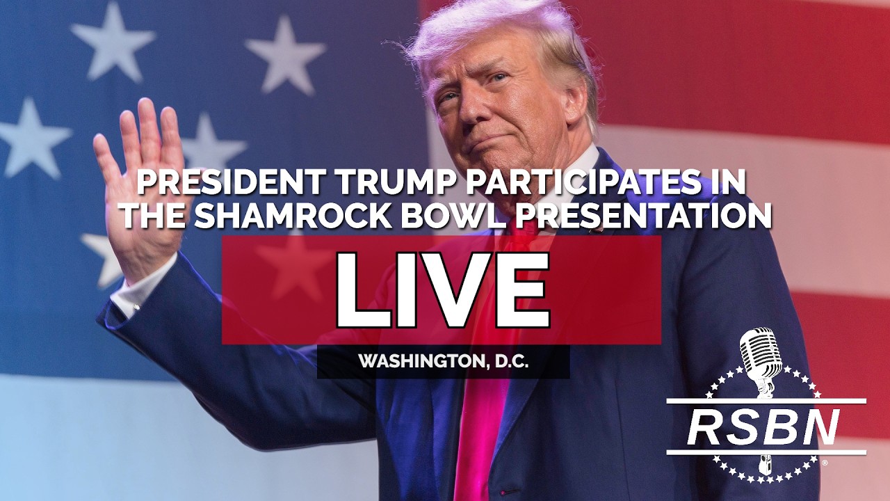 LIVE: President Trump Participates in the Shamrock Bowl Presentation at The White House  - 03/17/26