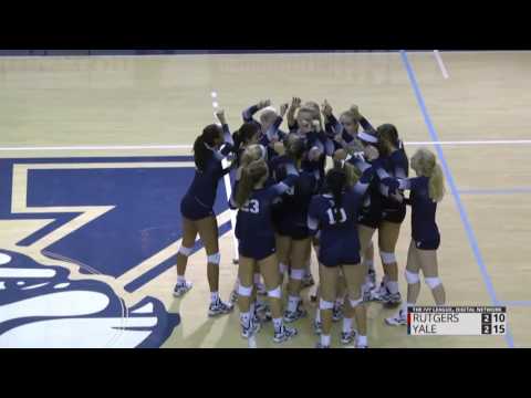 Highlight: Yale Volleyball Beats Rutgers 3-2 Sept. 3, 2016
