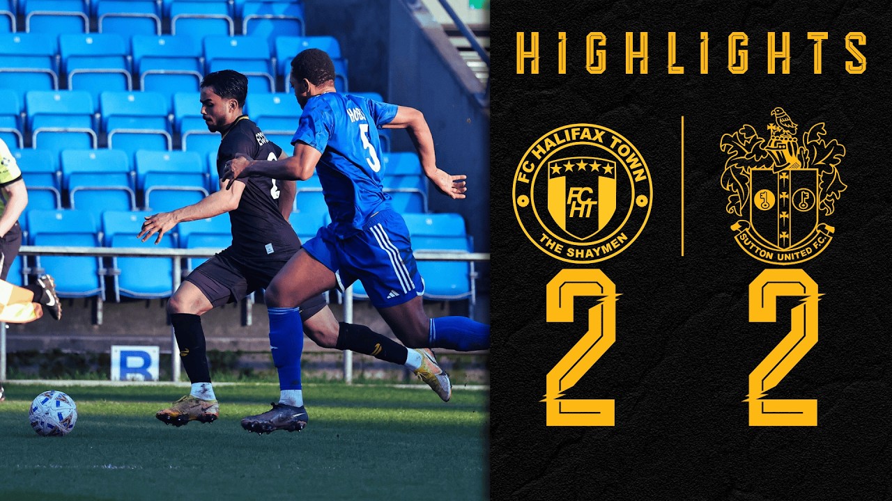 Halifax Town vs Sutton United Highlights