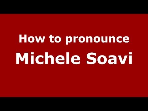 How to pronounce Michele Soavi (Italian/Italy) - PronounceNames.com