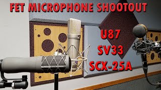 Video thumbnail for FET Microphone Shootout: Neumann U87, Earthworks SV33, Audix SCX-25A by purewaveaudio