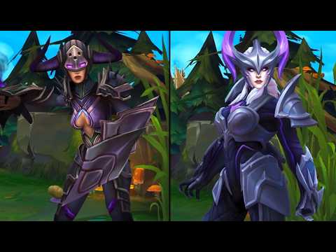 SHYVANA REWORK ALL SKINS COMPARISON OLD VS NEW - League of Legends