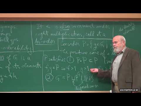 Dale Rolfsen  / Ordering Knot Groups Lecture 1: Introduction to orderable groups.