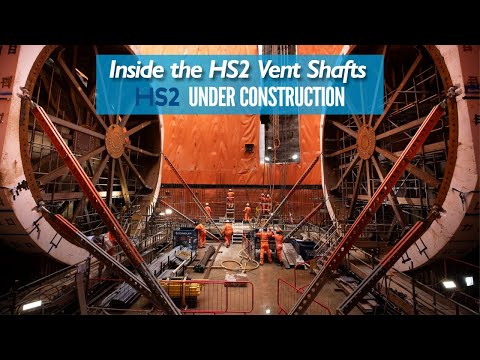 Inside HS2 Vent Shaft Construction