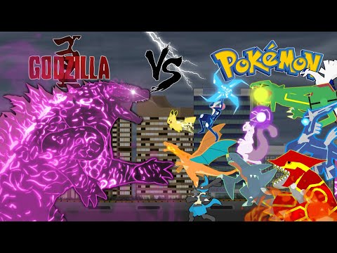 Godzilla vs Pokemon ( animation)