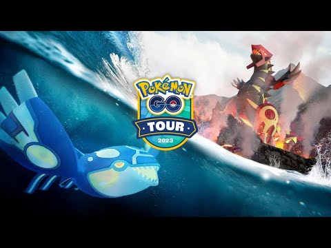 Pokémon GO - Let's Play the Mega Raids of Primal Groudon and Kyogre [Tour: Hoenn 2023] Gameplay ITA