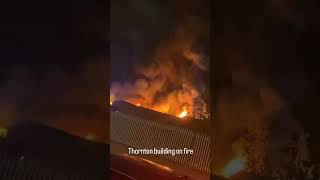 Thornton building on fire in Dublin 😲🫣😡