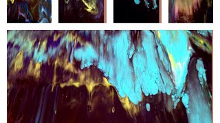 #61 Nailed it ! Northern light acrylic pour just how I wanted.