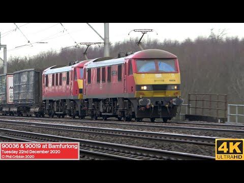 90036 & 90019 at Bamfurlong - 22nd December 2020