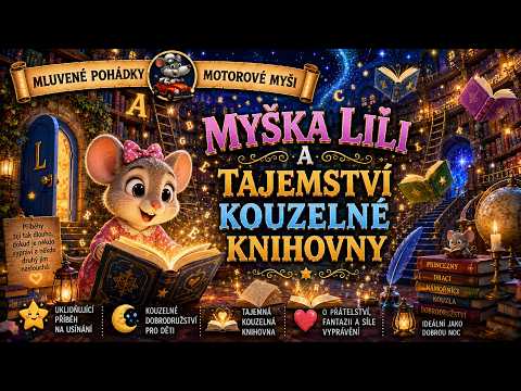 Myška Lili a tajemství kouzelné knihovny | Mluvené pohádky Motorové myši ????????✨