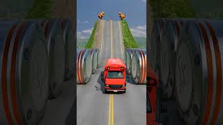 Download lagu Car & School Bus vs Hydraulic Crush - BeamNG.drive mp3