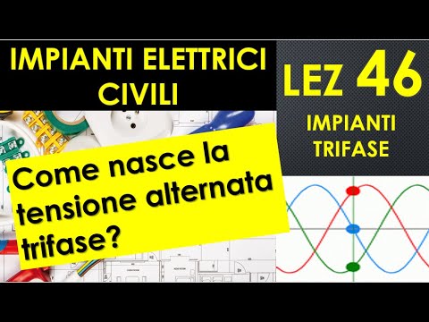 46-Three-phase electrical systems. How does three-phase alternating voltage arise? Phase shift of...