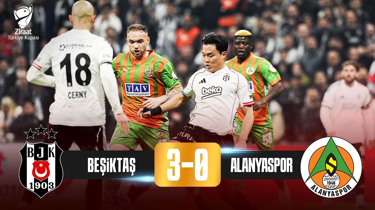 Maçın Tamamı | Beşiktaş 3 - 0 Alanyaspor | Ziraat Türkiye Kupası Çeyrek Final