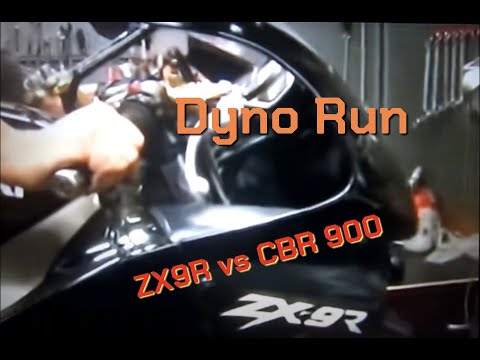 Dyno run ZX9R vs CBR900