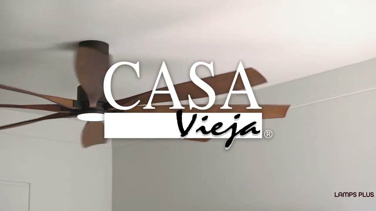 Video 1 Watch A Video About the 72 Casa Vieja Vortex Bronze and Barnwood LED Ceiling Fan with Remote