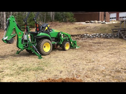 John Deere 2025R Backhoe At Work