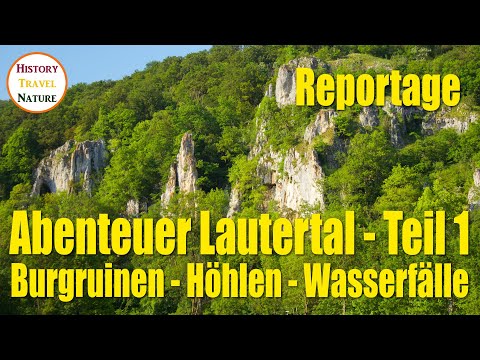 Lautertal Adventure | Rocks, castle ruins, caves and a waterfall | Swabian Alb | Hiking Germany
