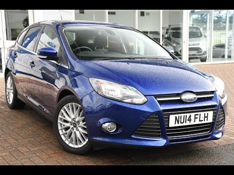 Used Ford Focus 1.0 125 EcoBoost Zetec 5dr Deep Impact Blue 2014