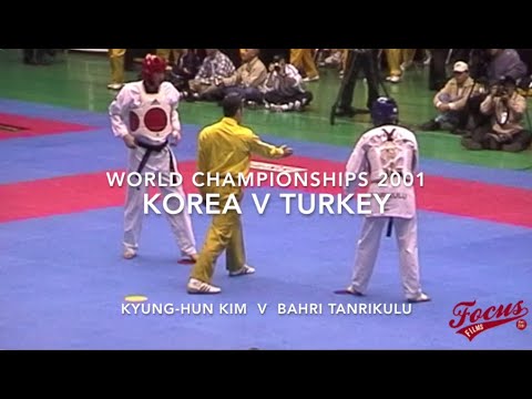 KOREA V TURKEY  -84KG MALE TAEKWONDO WORLD CHAMPIONSHIPS 2001 JEJU KOREA