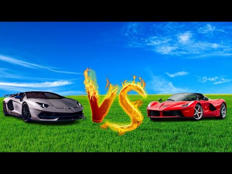 Lamborghini Aventador SVJ vs Ferrari LaFerrari |#car #lamborghini #ferrari