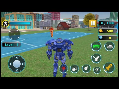Police Tank Robot Game Car War - Android Gameplay