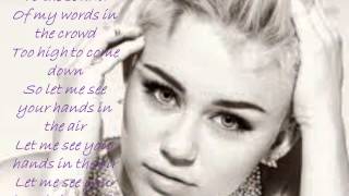 Hands in the air Miley Cyrus ft. Ludacris lyrics