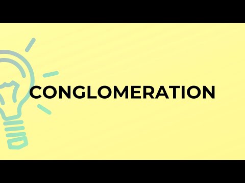What is the meaning of the word CONGLOMERATION?