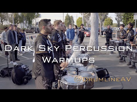 2023 Dark Sky Percussion Warmups WGI Long Beach 3/26/23