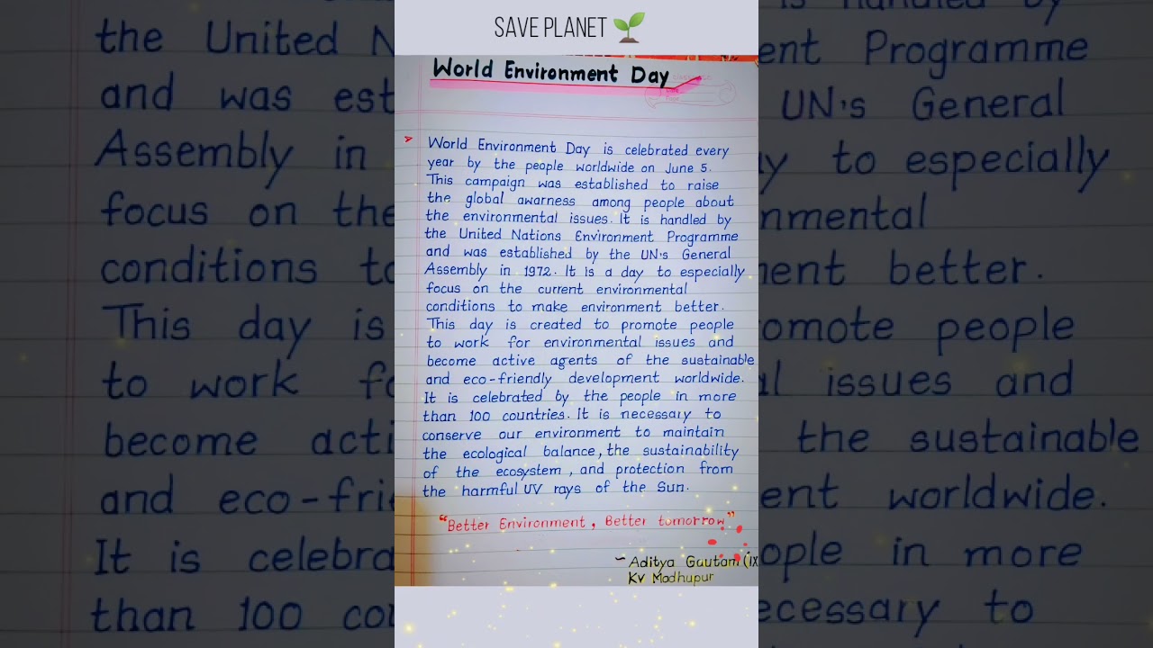 Essay on Environment | Environment essay easy | Essay on Environment  #shorts