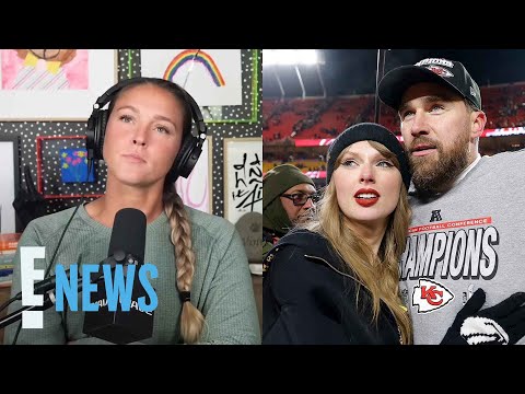 Kylie Kelce Reacts to Taylor Swift’s Song “Wood” About Travis Kelce | E! News
