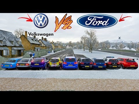 VW VS FORD - WHO TAKES GOLIATH? FORZA HORIZON 4 GOLF R32 TURBO MK4 - GAMEPLAY