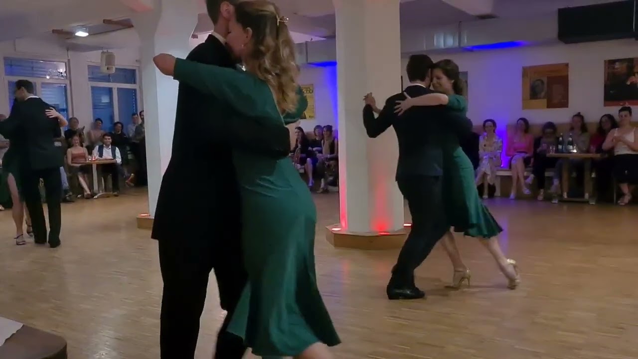 Präsentation " los verdes" der Choreografiearbeit im Tangosalon mit Judita Zapatero am 21.4.2024.